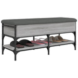 Shoe Bench Grey Sonoma 102x42x45 cm Engineered Wood 835200