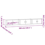 Wall-mounted TV Cabinets 3 pcs Sonoma Oak 100x34.5x40 cm 3188377