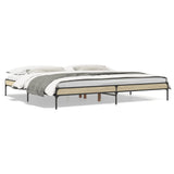 Bed Frame without Mattress Sonoma Oak 200x200 cm 844997
