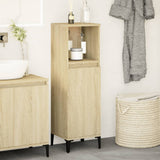 Bathroom Cabinet Sonoma Oak 30x30x100 cm Engineered Wood 847389