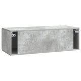 Wall-Mounted TV Cabinet Concrete Grey 98 x 41 x 30 cm 898358