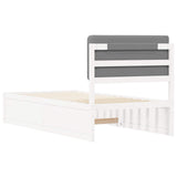 Bed Frame with Upholstered Headboard Light Grey 90 x 200 cm 877658