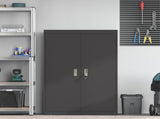 Storage Cabinet Black 90 x 40 x 140 cm Steel 3406160