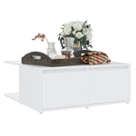 Coffee Table White 80x80x31 cm Engineered Wood 806876