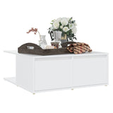 Coffee Table White 80x80x31 cm Engineered Wood 806876