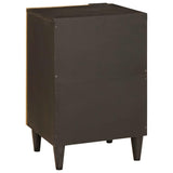 Bathroom Cabinet with Shelf Black and Gold 38 x 33 x 58 cm 4017849