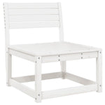 ZNTS 5 Piece Garden Sofa Set White Solid Wood Pine 3216996