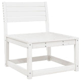 ZNTS 5 Piece Garden Sofa Set White Solid Wood Pine 3216996