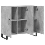 Sideboard Concrete Grey 90x34x80 cm Engineered Wood 828136