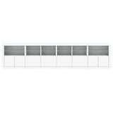 Sideboard with LED Lights White 283x37x67 cm 3209016