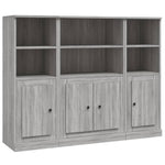 Highboards 3 pcs Grey Sonoma Engineered Wood 3185309