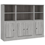 Highboards 3 pcs Grey Sonoma Engineered Wood 3185309