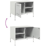 TV Cabinet White 68x39x50.5 cm Steel 843004