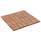 22 pcs Decking Tiles 30x30 cm 2 sqm WPC Teak Colour 277809