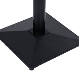 Bistro Table Leg Black 41x41x72 cm Cast Iron 325437