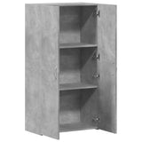 File Cabinet Concrete Grey 60x32x115 cm Engineered Wood 840775