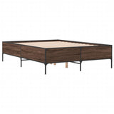 Bed Frame without Mattress Brown Oak 135x190 cm Double 3279816
