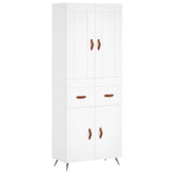 Highboard White 69.5x34x180 cm Engineered Wood 3199849