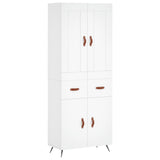 Highboard White 69.5x34x180 cm Engineered Wood 3199849