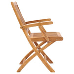 Folding Garden Chairs 2 pcs Solid Teak Wood 315104