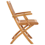 Folding Garden Chairs 2 pcs Solid Teak Wood 315104