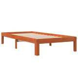 Bed Frame without Mattress Wax Brown 100x200 cm Solid Wood Pine 844169