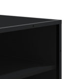 Shoe Cabinet Black 75x38x97.5 cm Engineered Wood and Metal 3300870