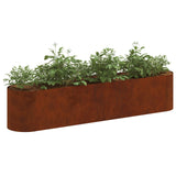 Raised Garden Bed Weathering Steel 200 x 40x 40 cm 8011697