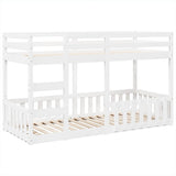 Bunk Bed White 90x200 cm Solid Wood Pine 3308590