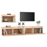 TV Cabinets 3 pcs Solid Wood Pine 3100274