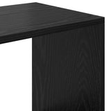 Book Cabinet Black Oak 137.5 x 29 x 137.5 cm Engineered Wood 3388357