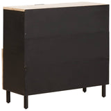 Sideboard White Wash Finish 80 x 33 x 75 cm Solid Mango Wood 4017891