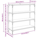 Book Cabinet Artisan Oak 100 x 33 x 100 cm 881118