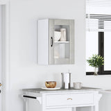Kitchen Wall Cabinet with Glass Door Lucca Concrete Grey 853771