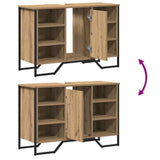 Bathroom Sink Cabinet with Shelf Artisan Oak 91 x 35 x 60 cm 869184