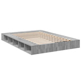 Bed Frame without Mattress Grey Sonoma 140x200 cm 3280480