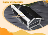 Outdoor Cat House, Wooden Feral Cat Shelter, with Openable Asphalt Roof, Three Doors - Grey T3398P349957