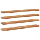 Floating Shelves 4 pcs 140x20x4 cm Oil Finished Solid Wood Acacia 3279598