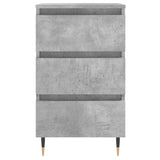 Bedside Cabinets 2 pcs Concrete Grey 40x35x69 cm Engineered Wood 826917