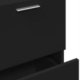 Sink Cabinet Black 40x37x59 cm Engineered Wood 848102