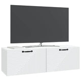 Wall-Mounted TV Cabinet White 98 x 31 x 30 cm Engineered Wood 898725