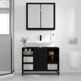 Wall Shelf with Shelf Wall-mounted Black Oak 65 x 20 x 60 cm 883610