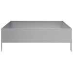 ZNTS Garden Raised Bed 100x100x33.5 cm Galvanised Steel 851029