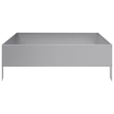 ZNTS Garden Raised Bed 100x100x33.5 cm Galvanised Steel 851029