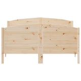 Bed Frame without Mattress 140x190 cm Solid Wood Pine 3216179