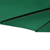 Garden Parasol with Steel Pole Green 225x225x212 cm 4005059