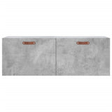 Wall Cabinet Concrete Grey 100x36.5x35 cm Engineered Wood 830112