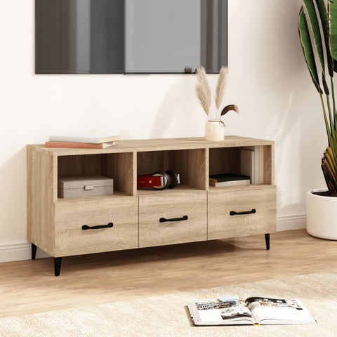 TV Cabinet Sonoma Oak 102x35x50 cm Engineered Wood 812612