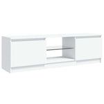 TV Cabinet with LED Lights White 120x30x36 cm 804283