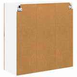 Wall Glass Cabinet LUCCA Old Wood 80 x 31 x 80 cm 885073